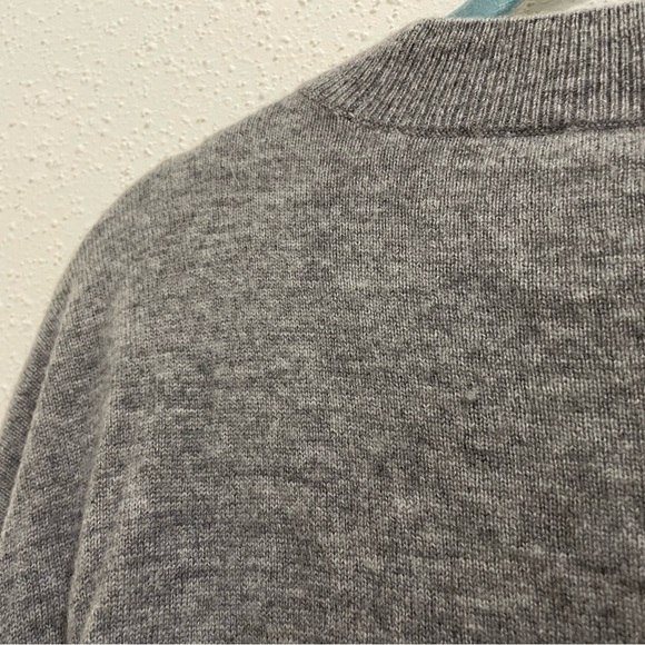 Frame Grey Front Knot Wool and Cashmere Sweater - Picture 7 of 10